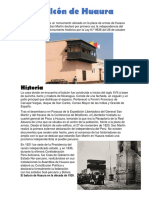 Balcón de Huaura: Historia