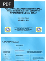 Download Pemanfaatan Bakteri Endofit Sebagai Agen Bioremediasi Dan Membantu Fitoremediasi Logam Berat by sur iaman SN59434263 doc pdf