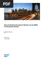 SAP How-To Guide - Extend The Search Result List For MDG For Business Partner