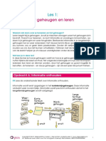 Mentorlessen Les 1 Het Geheugen en Leren