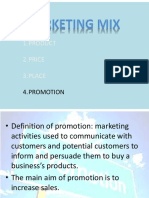 3.3 Marketing Mix - Promotion