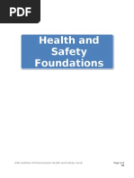 Unit 1 Health & Safety Foundations