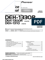 Pioneer DEH 1330R, DeH 1300R, DeH 1310 Service Manual