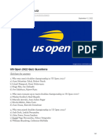 US Open 2022 Quiz