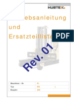 Hubtex Forklift DQ 45 G 61.932 Operating Instructions and Spare Parts List_DE
