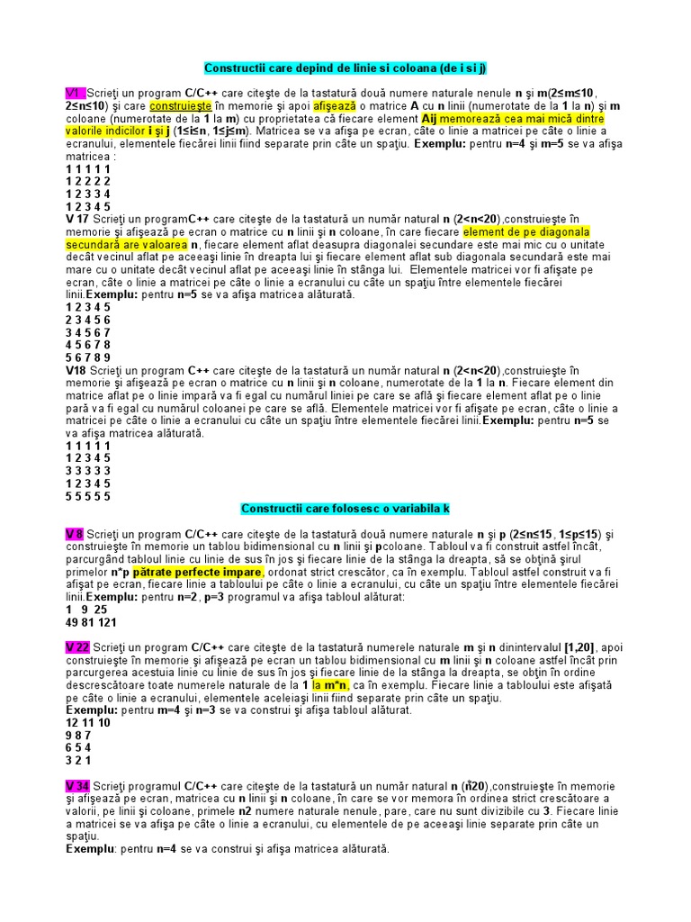 Matrici Constructii 2022 | PDF