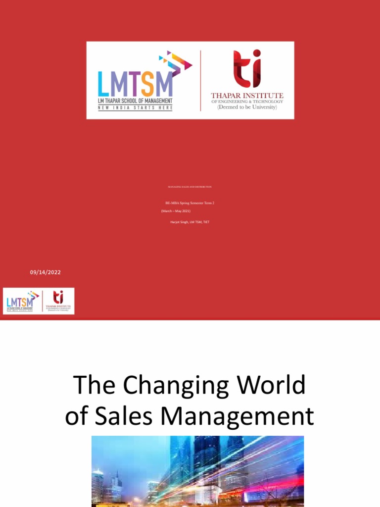 Sales Management Strategies Overview | PDF | Sales | Leadership