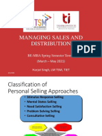 Managing Sales Distribution Approaches & Direct Marketing Models