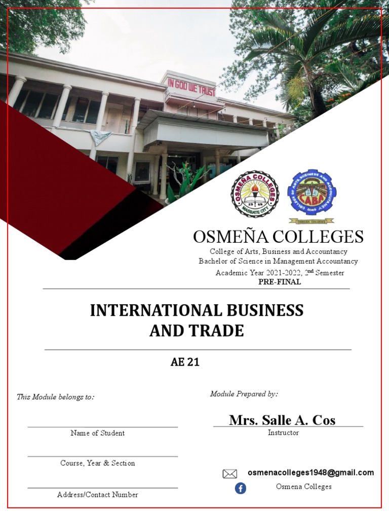 Module Cover Page 3 | PDF | Bachelor's Degree | Master Of Business ...