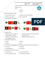 Soal DIFIA PUNYA TTG Penilaian Harian Kelas 2 Tema 1 Sub 1&2