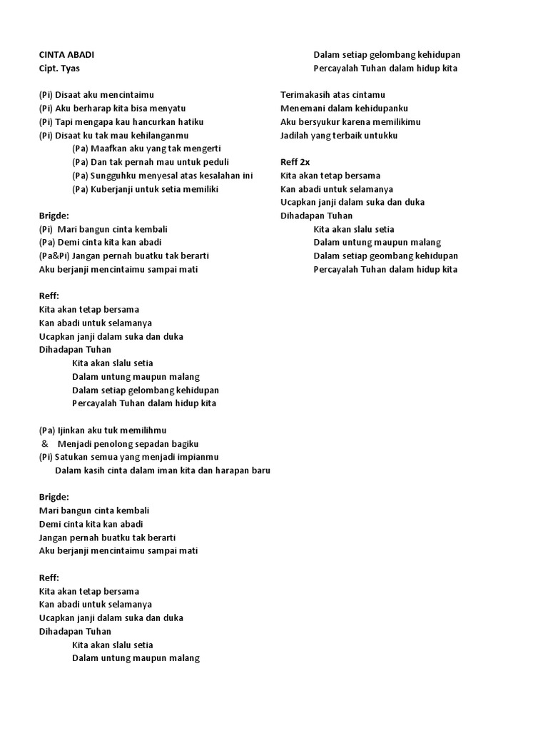 Cinta Abadi | PDF