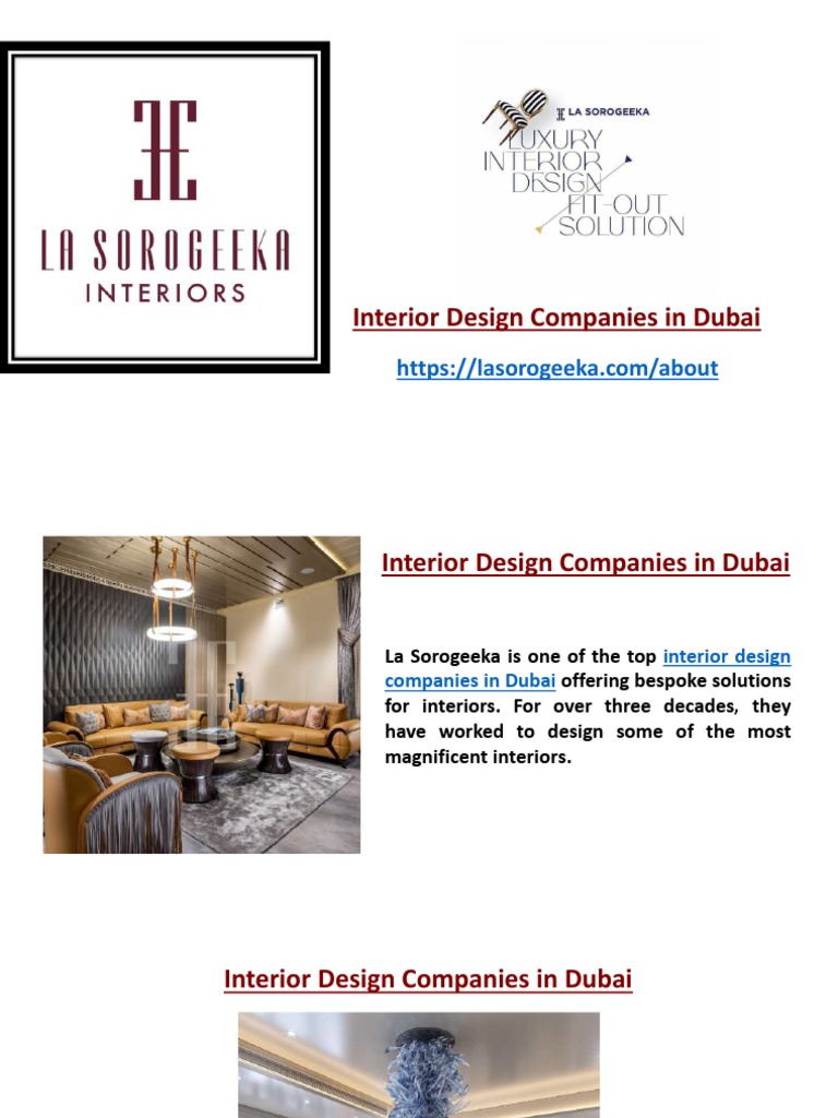 Interior Design Companies in Dubai | PDF