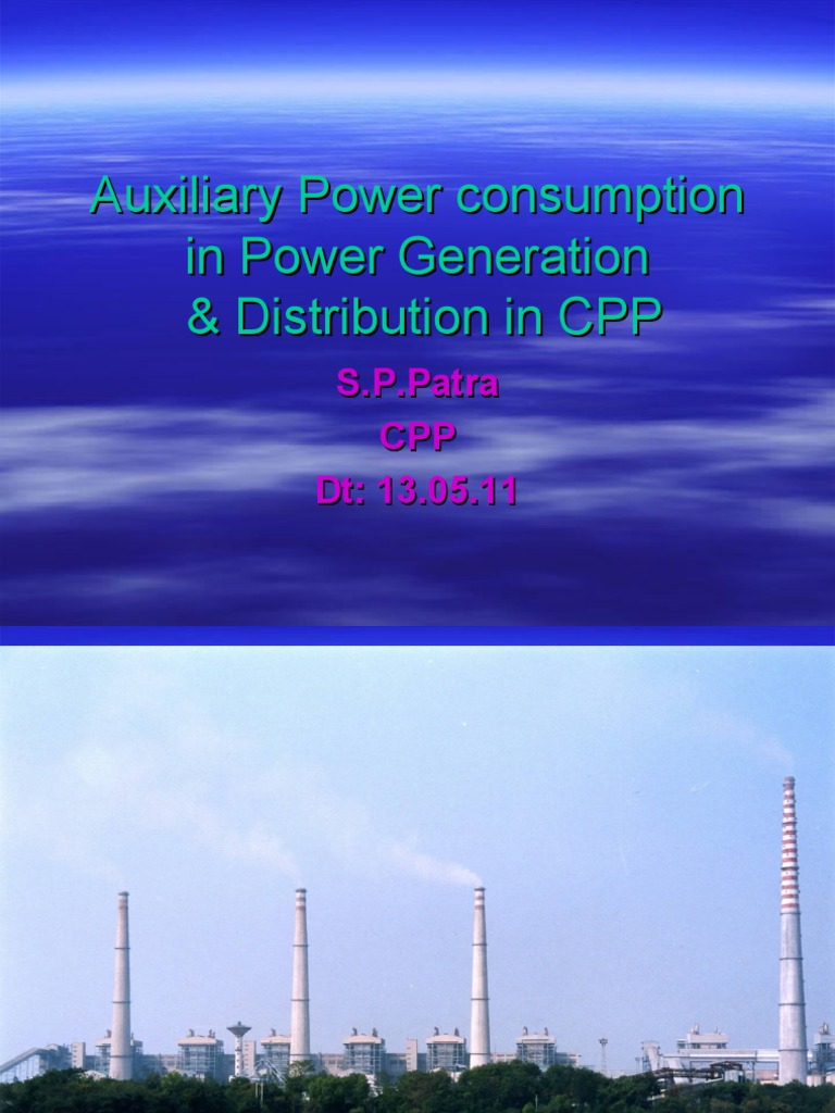 Auxiliary Power Consumption & Distribution PDF Transformer