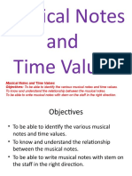 Musical Notes and Time Value