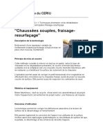 CS 3.1.1 Techniques D'entretien Et de Réhabilitation Chaussées Souples