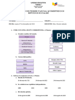 Evaluación de Primer Parcial Quimestre Dos