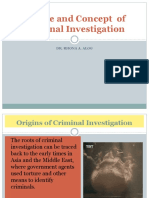 Origins and Development of Criminal Investigation