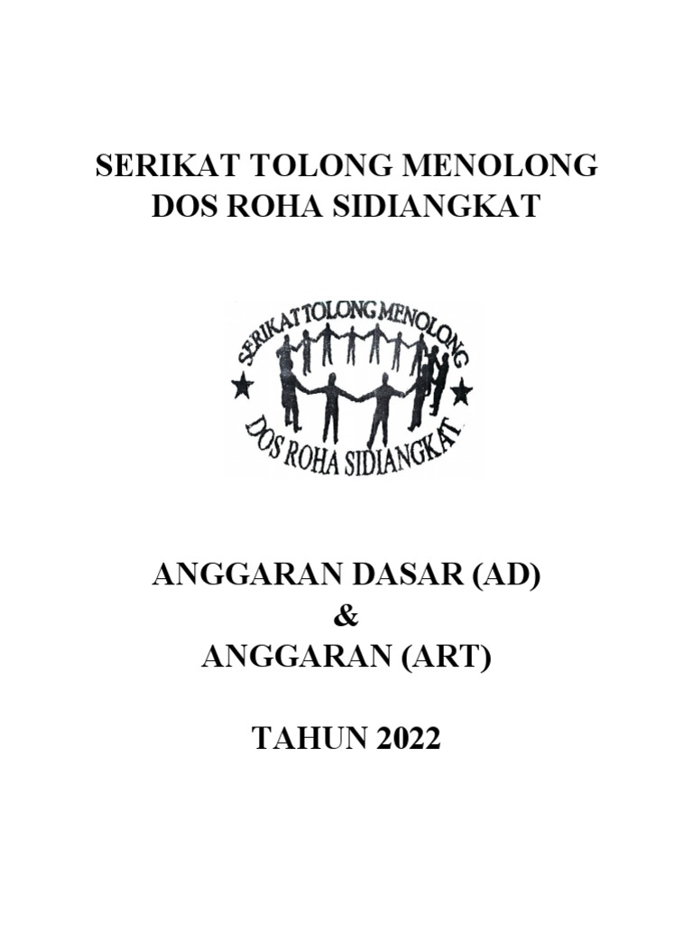 Anggaran Dasar Serikat Tolong Menolong | PDF
