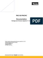 Parker PAC120 PACHC Package and Firmware Migration Manual V1-0-0-3