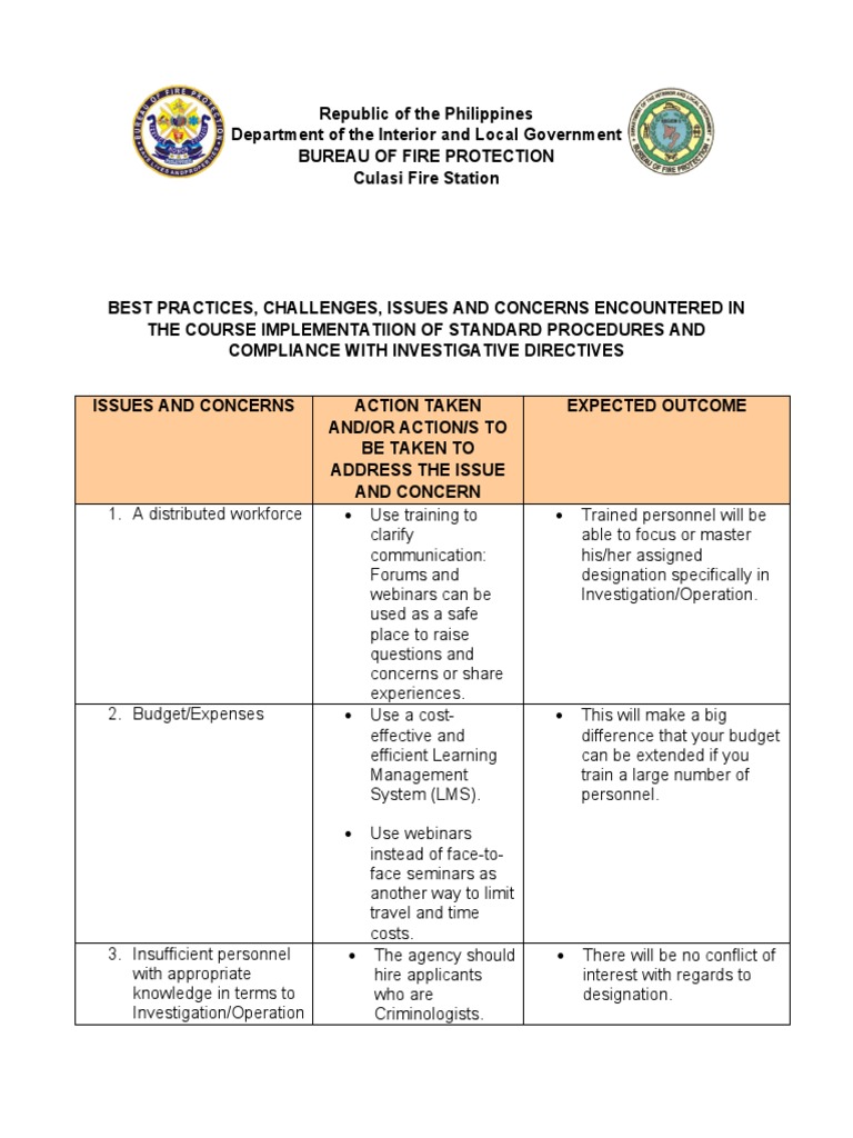 Issues and Concerns | PDF