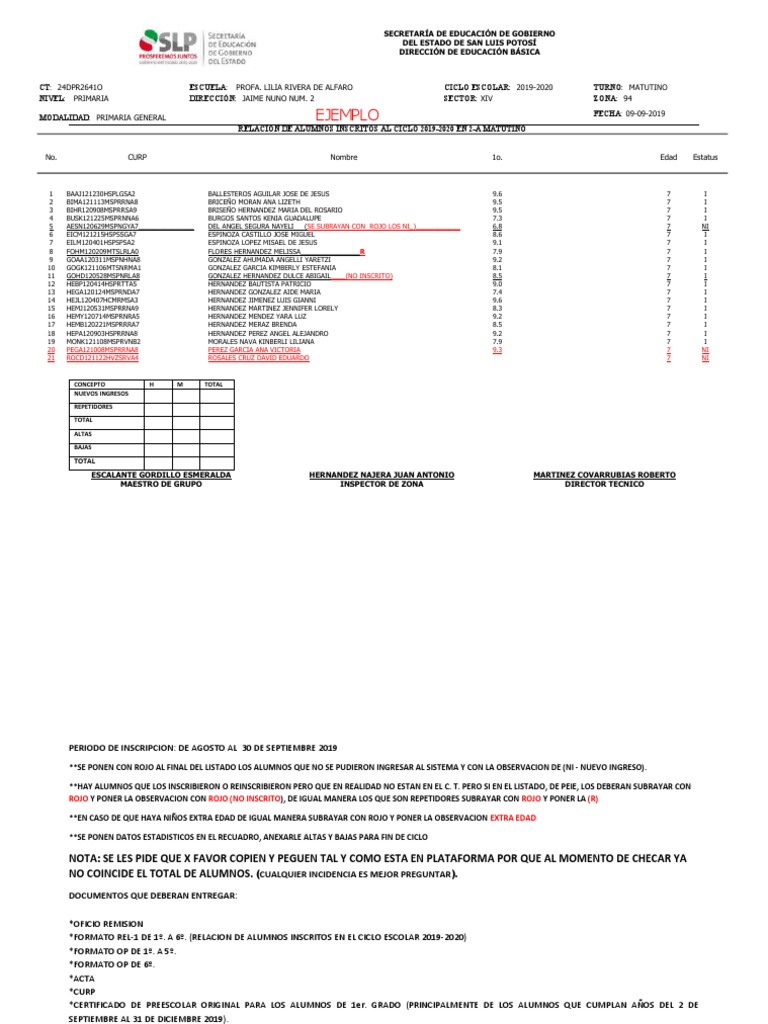 Ejemplo de Rel Inicio | PDF