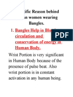 Scientific Reason Behind Indian Women Wearing Bangles