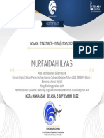 Nurfaidah Ilyas: NOMOR: 17343738/21-23158/LITDIG/2022