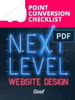 Studio1 Design - 10 Point Conversion Checklist