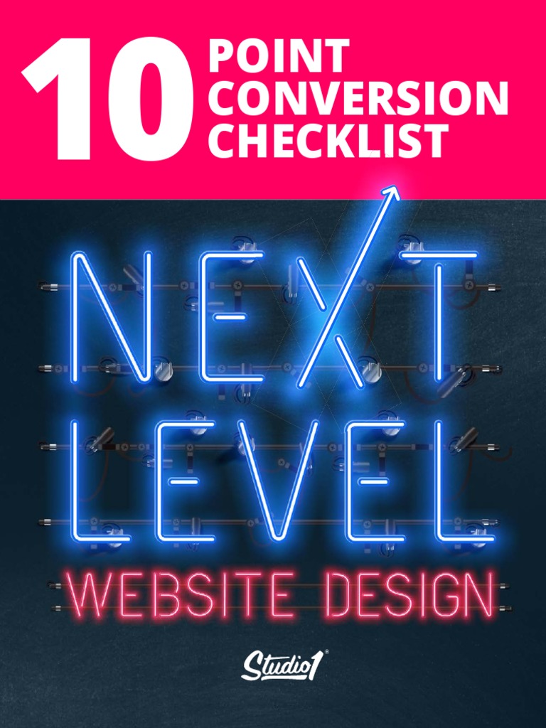 Studio1 Design 10 Point Conversion Checklist PDF Social Media