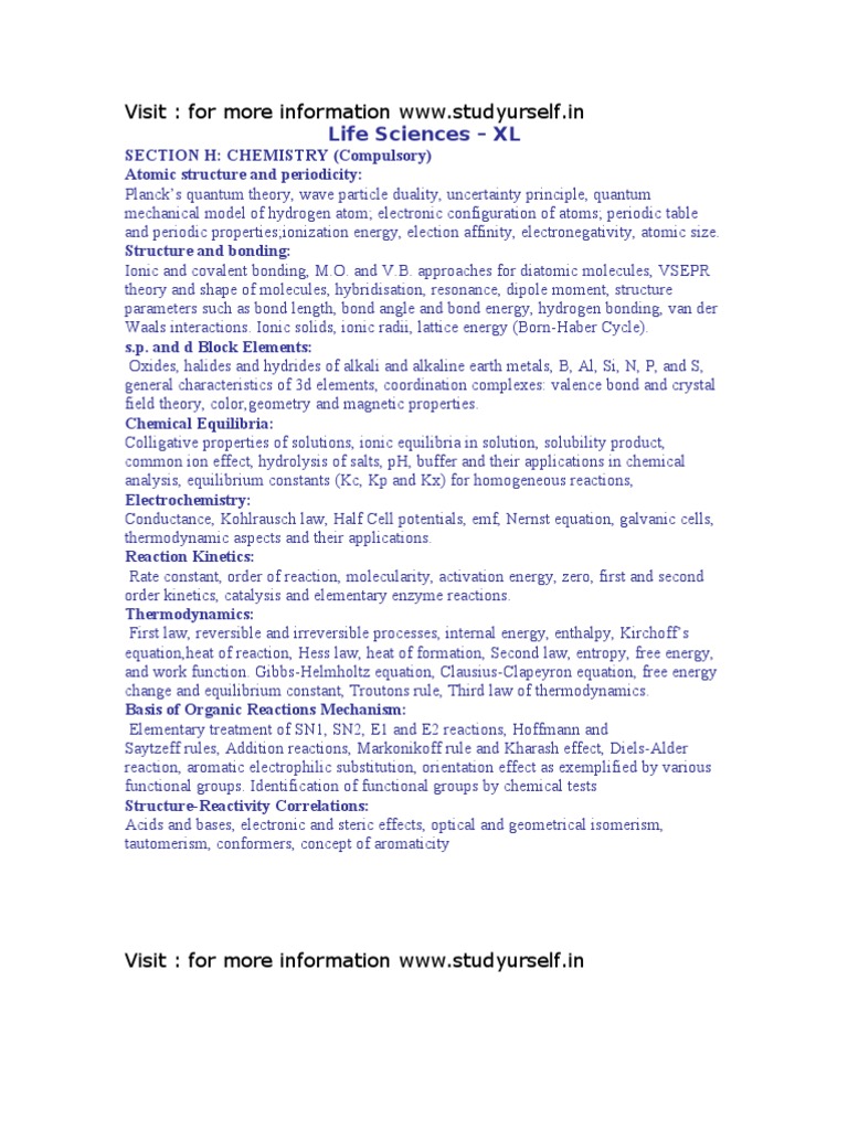 GATE Life Sciences PDF Metabolism