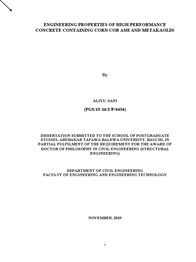 PHD Complete | PDF | Cement | Concrete