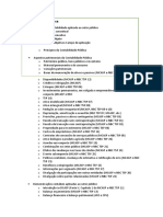 Contabilidade Pública - SUMÁRIO