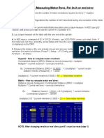 TB036 (Rev3) - Measuring Motor Revs. Per Inch or Mm's/rev