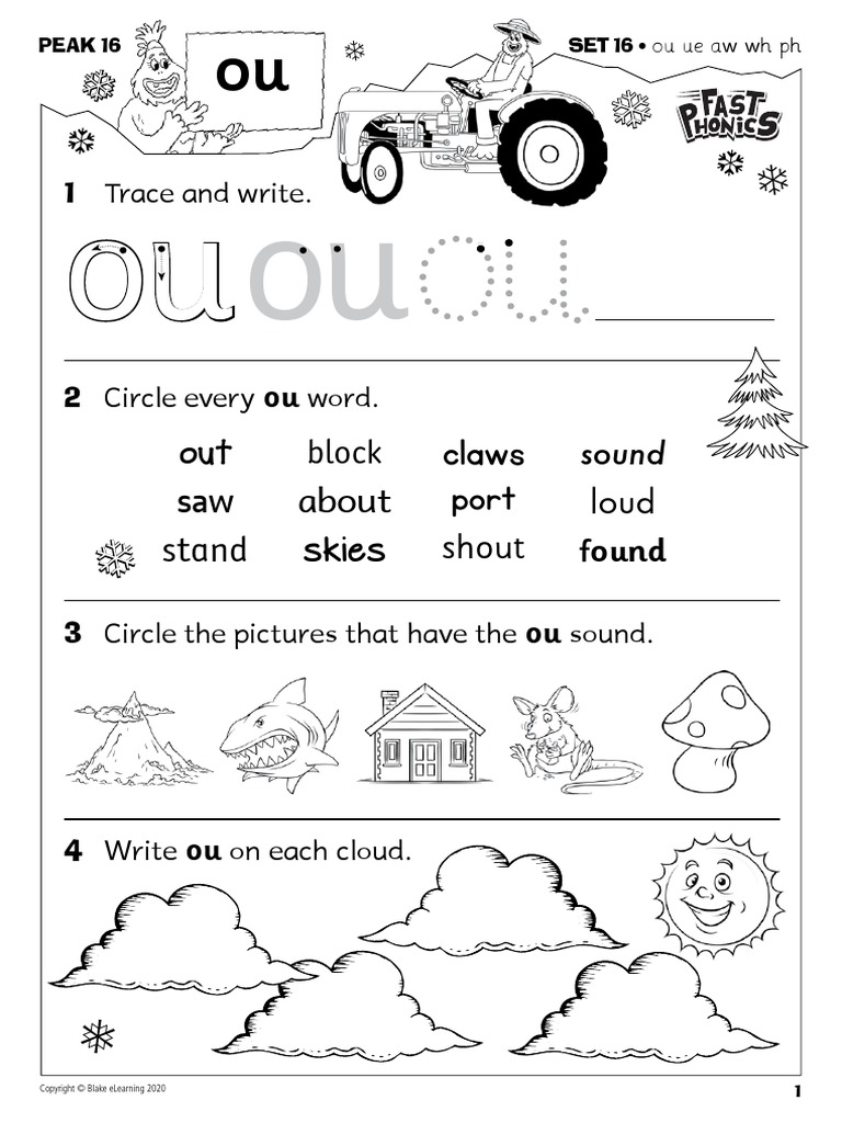 Activity Sheet FP Fast Phonics Worksheets Peak 16 Peak 16 Phonics en-GB