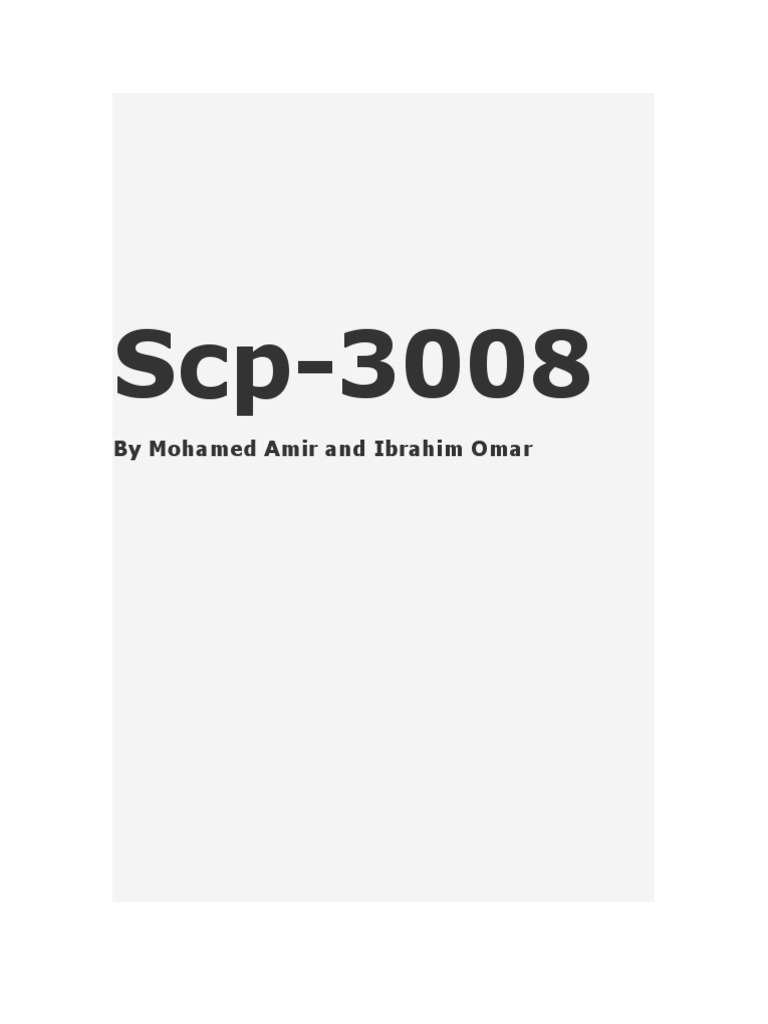 SCP-3008 Mobile  It's Terrible 