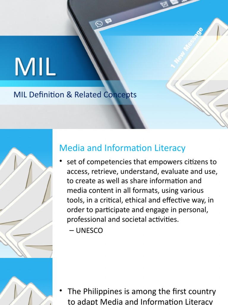 MIL Definition & Related Concepts | PDF | Information Literacy ...