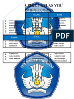 Daftar piket kelas VIII