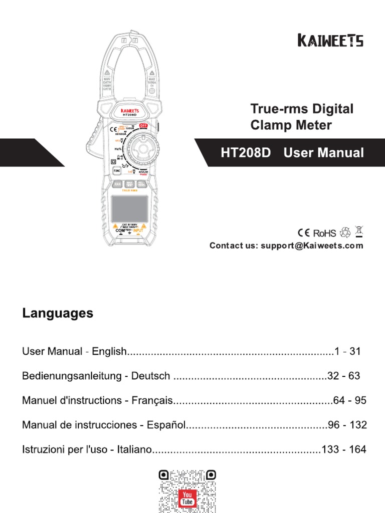 User Manual English German French Spanish Italian PDF