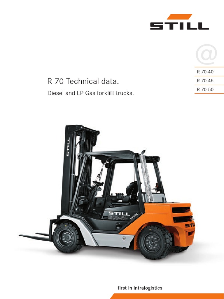 STILL R70 Forklift Technical Specifications | PDF | Truck | Forklift