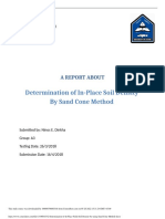 2 Determination of in Place Field Soil Density by Using Sand Cone Method