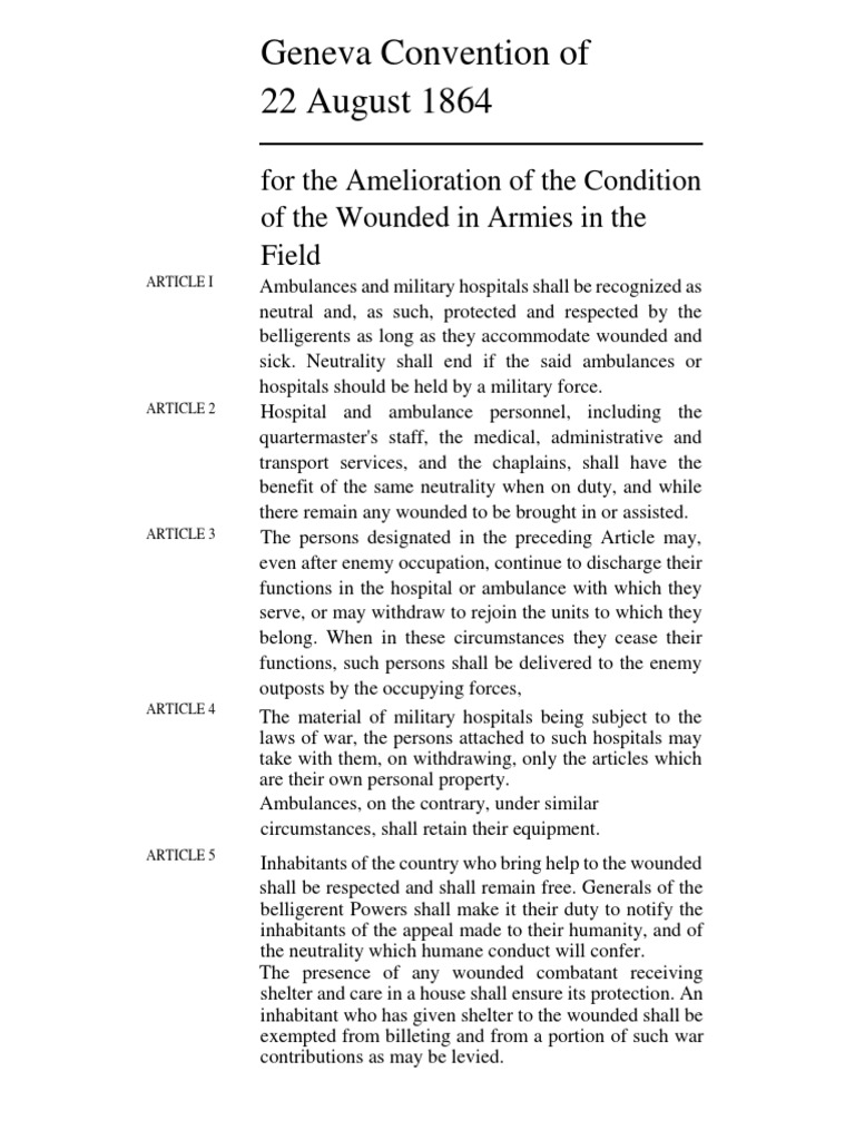 geneva-convention-of-22-august-1864-for-the-amelioration-of-the