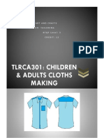 TLRCA301 Children and Adults Clothes Making
