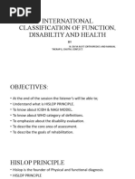 International Classification of Function, Disabiltiy and Health