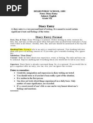 Diary Entry Notes_2021-22