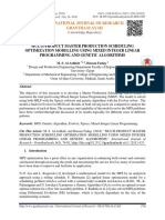 Ashab. 2018. Multi-Product Master Production Scheduling Optimization Modelling Using Mixed Integer Linear Programming