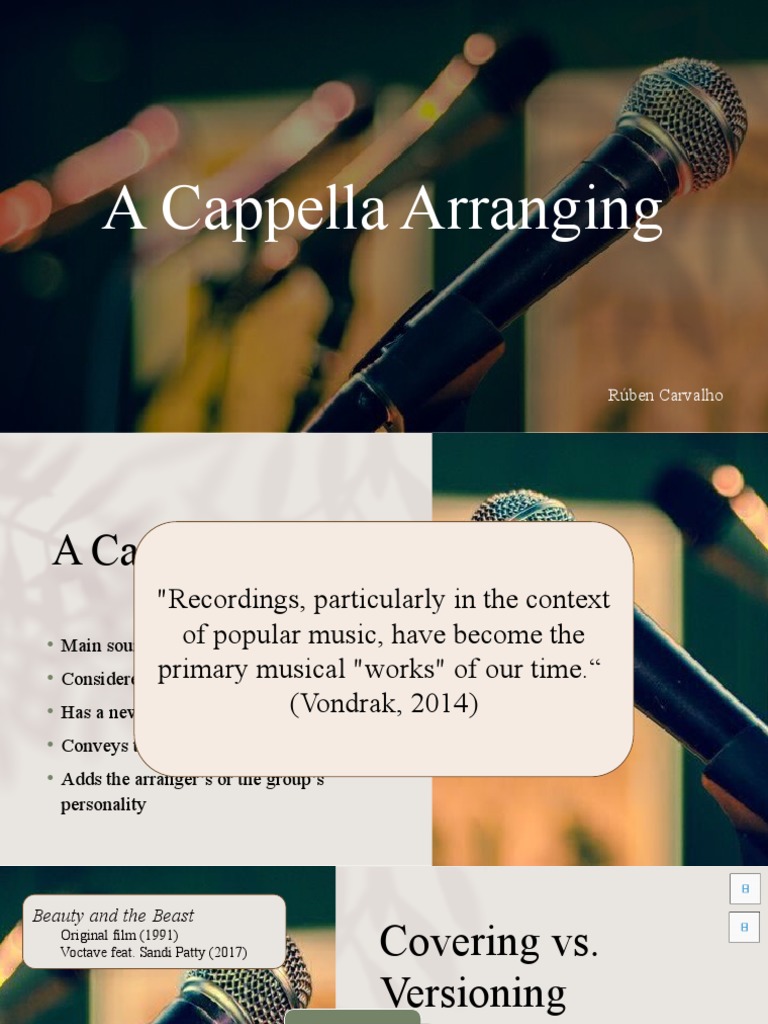 A Cappella Arranging Techniques | PDF | Sound | Performing Arts