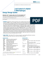 Analysis Modeling and Control of A Hybrid Drive Wind Turbine With Hydrogen Energy Storage System