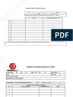 Permiso y Analisis de Trabajo Seguro en Alturas Progencol Sas