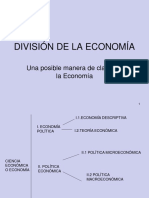 División de La Economía