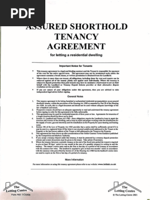 Letting Agreement